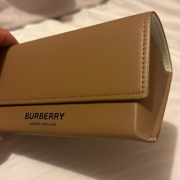 Burberry leather glasses case